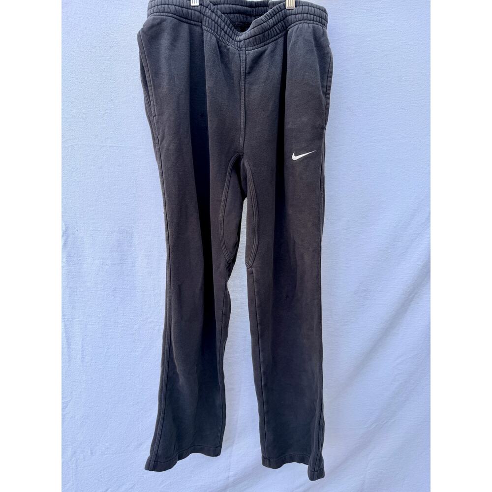 Vintage Nike Blue Label Sweatpants Navy Medium Black Swoosh Straight Leg